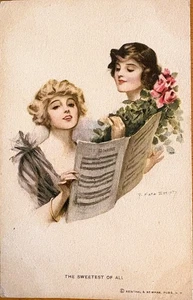 Partituras de lectura de novias c1917 “The Sweetest of All”; artista Earl Christy - Imagen 1 de 2