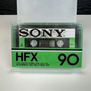 SONY HFX 90 Tipo 1 CASSETTA NASTRO SIGILLATO Nuovo Vecchio Stock RARO Difficile Da Trovare 120s EQ - Foto 1 di 9