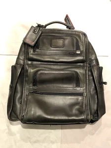 Mochila TUMI Business Travel Brief Alpha 2 Verde TODO CUERO T-Pass 96578DH - Imagen 1 de 22