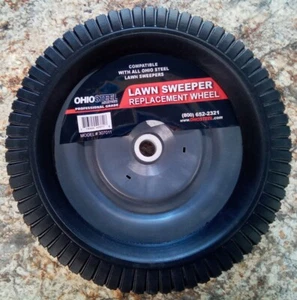 Genuine OEM Ohio Steel Tow-Behind Lawn Leaf Sweeper Wheel Tire Assembly 307011 - Picture 1 of 3