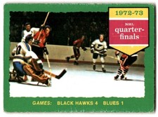 1973-74 O-Pee-Chee 1972-73 Chicago Blackhawks/St. Louis Blues #193 CREASED