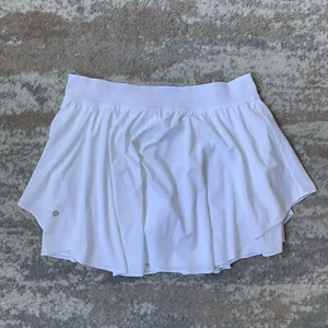 Lululemon Court Rival High Rise Lined Pleated Tennis Skirt White US14 UK18 - Picture 1 of 10