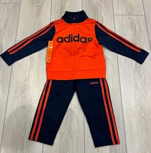 Adidas Boys and Girls 3 Stripe Full Zip Jogger Track Suit Various Color and Size - Picture 1 of 10