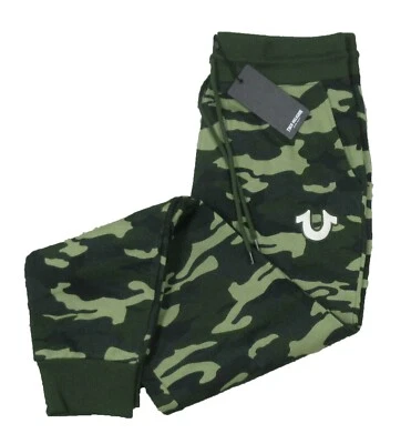 Pantalones de chándal True Religion para hombre verde camuflaje logotipo gráfico $119 Foto 1 de 4