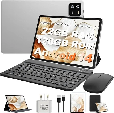Mirgamo 2025 Newest Tablet 10 Inch Android 14, 22GB RAM+128GB ROM (TF 1TB) - Image 1 of 4