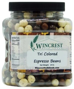 Chicchi Espresso Tri Colori - Vasca da 1,5 Lb - Spedizione Celere Gratuita! - Foto 1 di 6