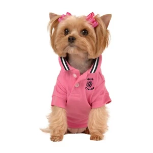 Max's Closet Pink Polo Shirt Dog Tee Pet 100% Poly Sizes XS-L - Picture 1 of 4