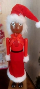 African American Christmas Nutcracker Black Mrs.Santa Claus - Picture 1 of 5