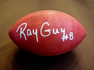 RAY GUY # 8 OAKLAND RAIDERS HOF SIGNED AUTO VINTAGE NFL PRO FOOTBALL PSA/DNA - Picture 1 of 3