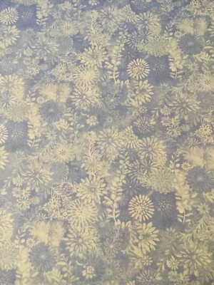 Floral Forest on Blue - Quilt Shop Quality Cotton Fabric from Santee Print 1/2yd - Image 1 of 4