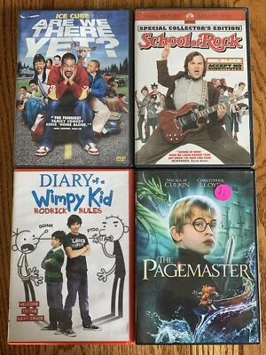 Are We There Yet, School Of Rock, Diary Of A Wimpy Kid, The Pagemaster 4Pack DVD - Image 1 of 2