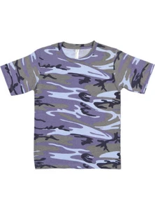 Code Five 2207 Youth Short Sleeve Cotton Camouflage Crew Neck T-Shirt - Picture 1 of 6