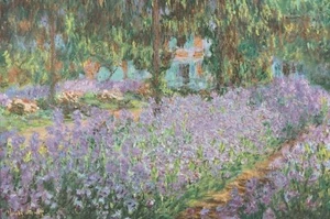 Der Garten des Künstlers in Giverny von Claude Monet Kunstdruck Landschaft Poster 38x56 - Bild 1 von 1