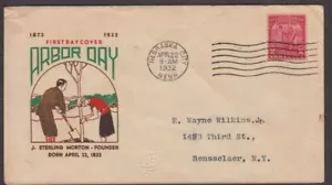 1932 Arbor Day 50th anniv. Sc 717-8 FDC with 1st J. H. Jenkins cachet (A - Picture 1 of 1