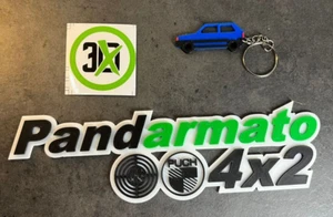 Fregio Logo Fiat Panda 4x2 - Pandarmato verde Spedizione Inclusa - Foto 1 di 4