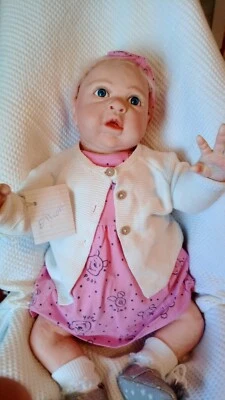 ELLIOTT reborn girl Bountiful baby Elliott nicely weighted to 8.8 lbs 23" 58cm - Image 1 of 4