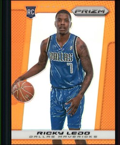 2013-14 Panini Prizm Prizms Orange Mavericks Basketball Card #278 Ricky Ledo /60