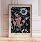 William Morris Print Flowers Exhibition Poster, Floral Art, Vintage Wall Dcor
