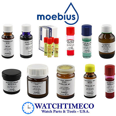 Moebius Oils / Lubricants / Greases For Watches & Clocks Repair • 11.75€