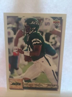 1992 Upper Deck Football Card #160 New York Jets Terance Mathis - Image 1 of 2