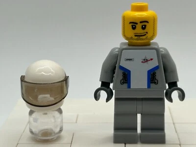 LEGO Star Justice Astronaut 1 minifigure Space 10191 sp086s RARE NEW - Image 1 of 4