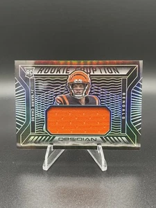2021 Panini Obsidian RE-JC Ja'Marr Chase RC Eruption Patch Green 67/100 Bengals - Picture 1 of 3