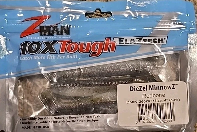 Z-Man Diezel MinnowZ 4" Redbone 5pk
