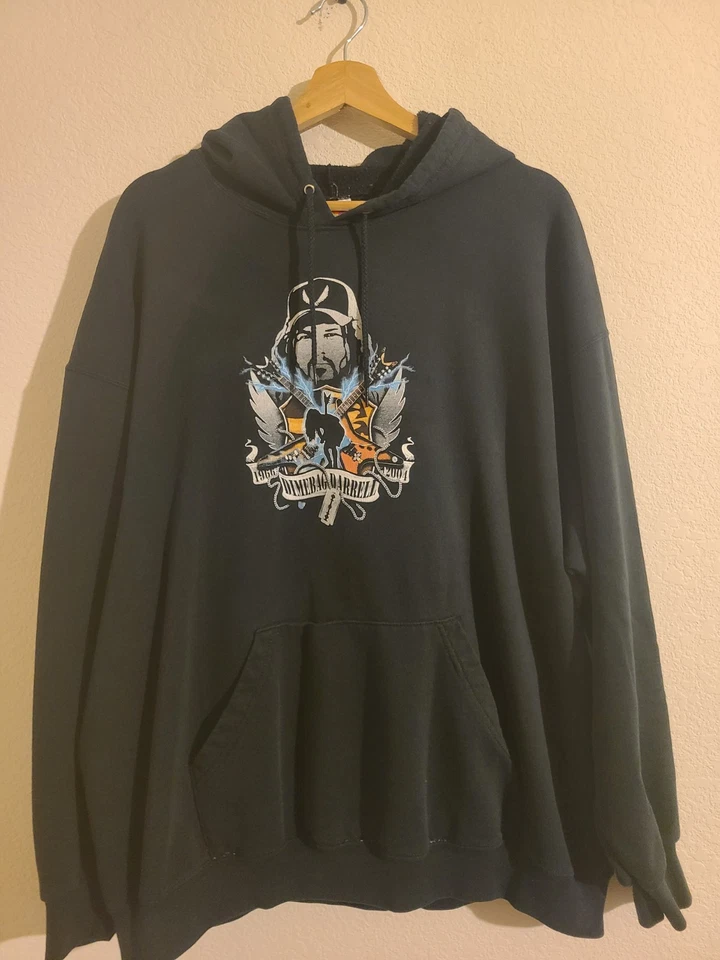 Rare Vintage Y2k 2004 Dean Guitars Dimebag Darrell Pantera Memorial Hoodie XL - Image 1 of 4