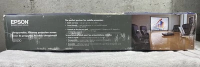 NWT Epson ES1000 16:9 Ultraportable Lightweight Tabletop Projector Screen 50” - Image 1 of 4