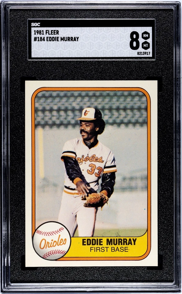 Lote de 28 tarjetas Eddie Murray 1979-2024 Fleer Donruss Topps SGC EX insertos patio Foto 1 de 4