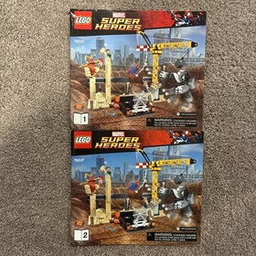 LEGO Spider-Man - Rhino & Sandman Team up (76037) -  Instructions only