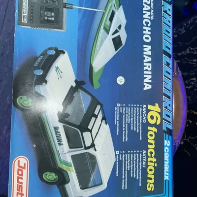 JOUSTRA MATRA SIMCA RANCHO + BOAT TRAILER- OFF-WHITE+GREEN L73.0cm radio control - Bild 1 von 3