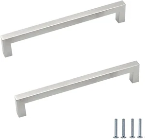 2 Pezzi Maniglie per Mobile Acciaio Inox Maniglie Armadio Maniglie per Cucina Di - Foto 1 di 12