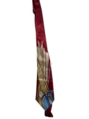 Corbata cuello espagueti pasta roja vintage Designs by A. Rogers para hombre Foto 1 de 3