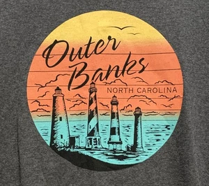 T-Shirt 2XL "Outer Banks North Carolina" Lighthouse T-Shirt - Picture 1 of 2