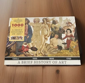 Brief History Of Art 1000 Piece Jigsaw Puzzle Unemployed Philosophers Guild New - Picture 1 of 9