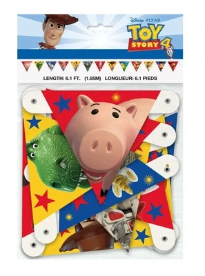 Banner de fiesta de cumpleaños TOY STORY 4 6 pies Foto 1 de 4