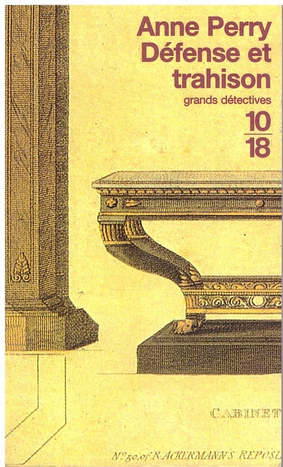 Défense et trahison  Anne Perry - 10/18 Grands Détectives 1999 [Bon état] - Photo 1/1