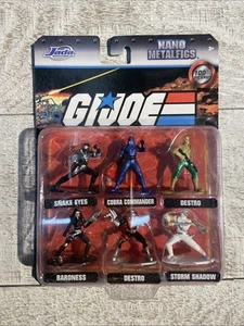 GI Joe Nano Metalfigs New 2020 Jada Hasbro 6 Die Cast Figures Duke Cobra Storm - Picture 1 of 2