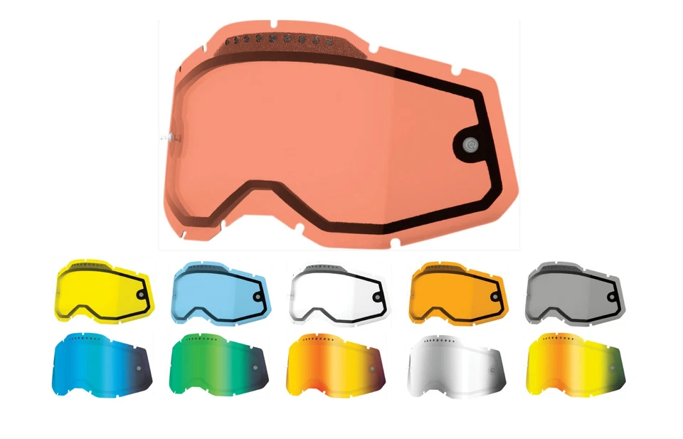 Lente de doble panel ventilada 100 % Accuri 2/Racecraft 2/Strata 2 Foto 1 de 1