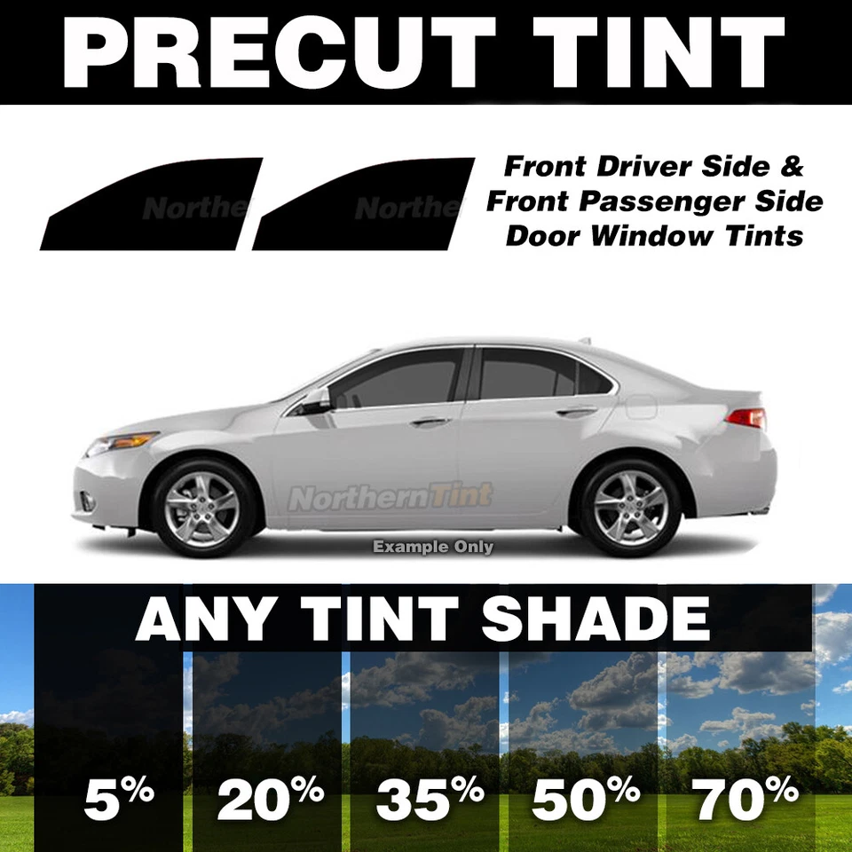 Precut Window Tint for BMW 335 Sedan 07-11 (Front Doors Any Shade) - Image 1 of 4