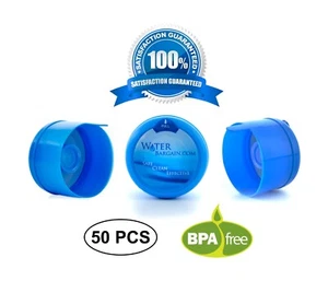 3 & 5 Gallon Water Bargain Premium BPA-FREE Water Cooler Caps - 50 Pack - Picture 1 of 12