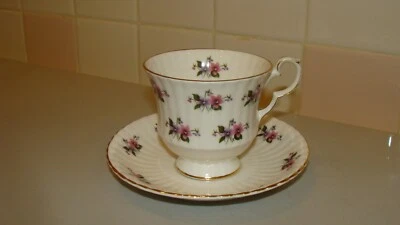 Royal Windsor Fine Bone China England Tea Cup & Saucer, Numbered - Image 1 of 4