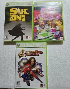 Xbox 360 Set of 3 New Sealed Burger King Games Big Bumpin Pocket bike Sneak King - Picture 1 of 8