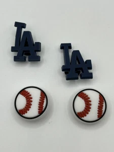 MLB Los Angeles Dodgers Equipo de Béisbol Dije Para Crocs Zapatos Dijes - 4 Piezas - Imagen 1 de 1