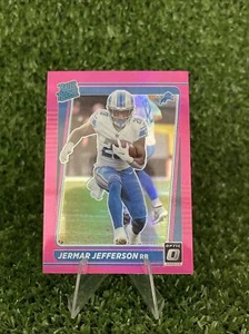 2021 Optic Jermar Jefferson Pink Prizm Rated Rookie Detroit Lions 296 - Picture 1 of 2