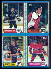 1989 TOPPS Wayne Gretzky Brett Hull Tim Kerr EXNM BOX BOTTOM 4 CARD UNCUT PANEL 