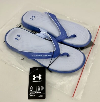 Женские сандалии-шлепанцы размер 9 Under Armour Ignite Marbella фиолетовый фиолетовый - Изображение 1 из 4