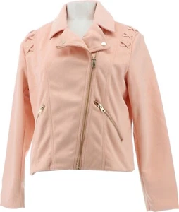 Curations Moto Jacket TROPICAL PEACH 1X NEW (495) - Picture 1 of 4