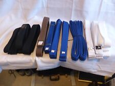 NEW LOT OF 12 KARATE MARTIAL ARTS BELTS TAEKWONDO mostly SIZES 5&6 various color